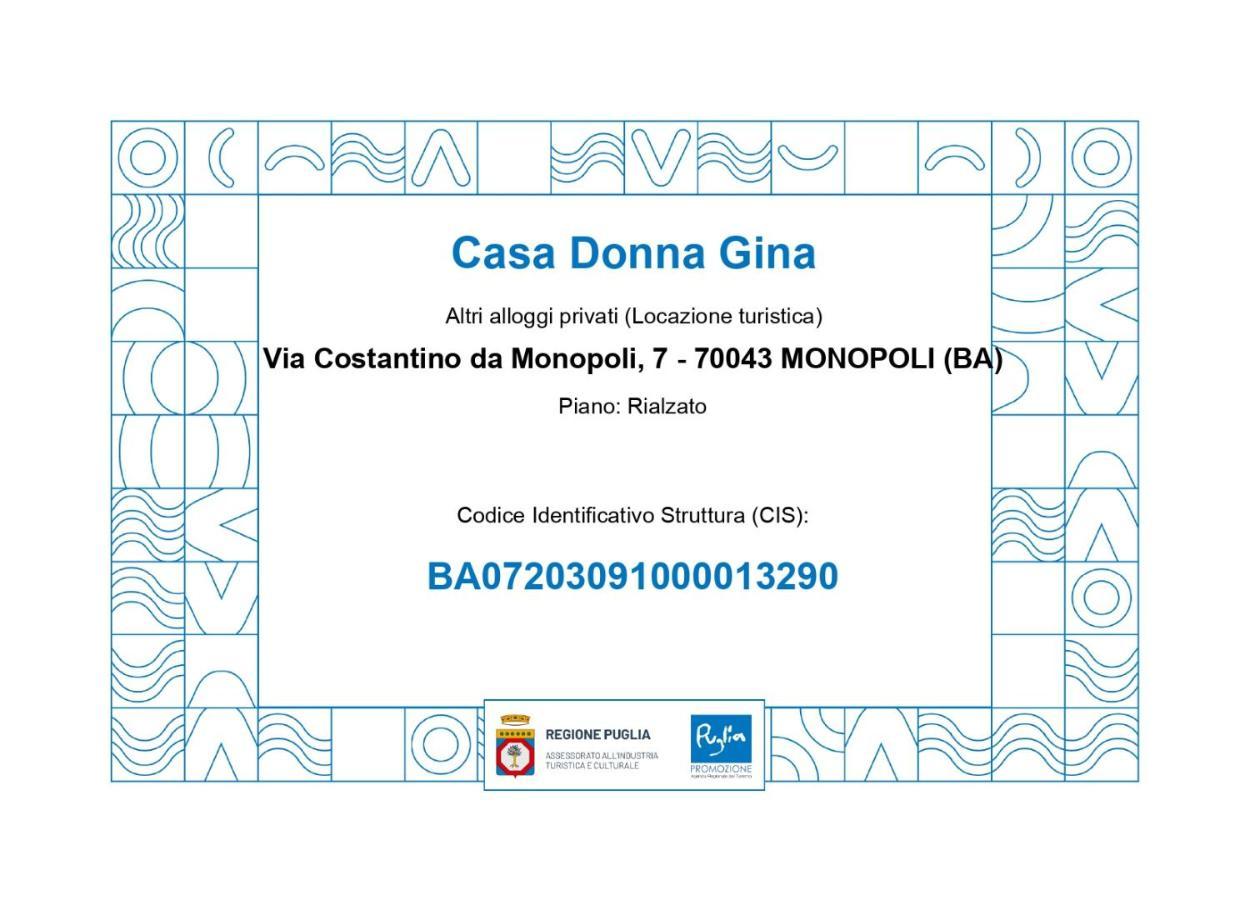 Casa Donna Gina - Puglia Mia Apartments Monopoli Ngoại thất bức ảnh
